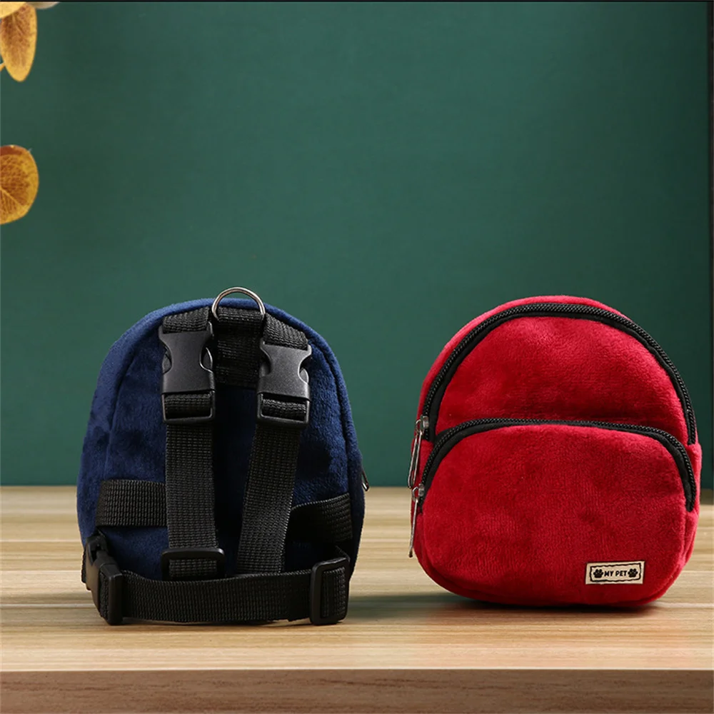 Outdoor Walking Cat Dog Carrier Schoolbag Flannel Pet Accessories for Small Dogs Yorkie Shih Tzu Self Backpack mascotas Products