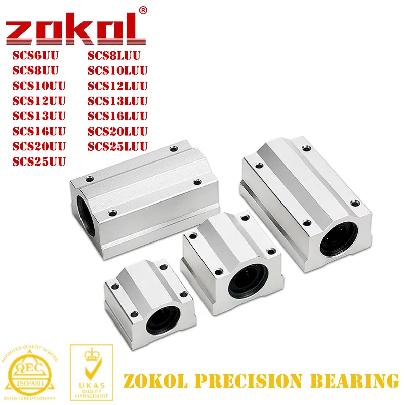 Aço Gaiola Movimento Slide Unidades Linear Rolamento de Esferas Bloco Cnc Roteador 3d Peças de Impressora Scs6 10 12 13 16 20 25luu