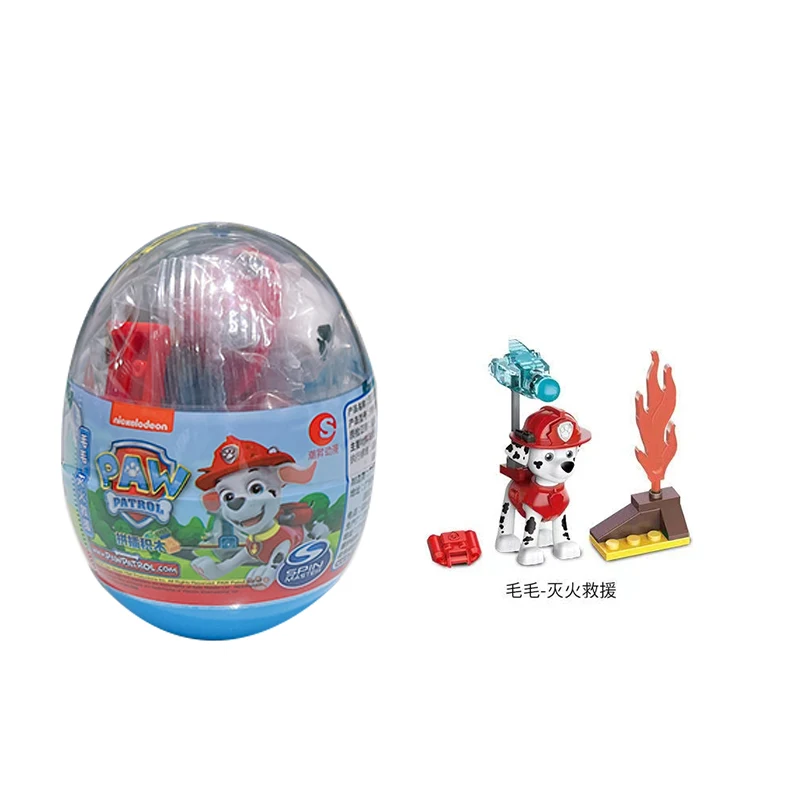 4pcs PAW Patrol Splicing blocks twisting Twisted Egg Mini Chase Marshall Skye Rubble Capsule Assembled Toys For children's Gifts