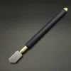 TOYO TC-17 Oil Glass Cutter Metal Handle Diamond Straight Head Cutting Tool New Black 17.5cm 4