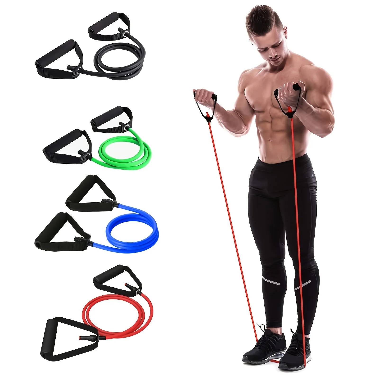 1pc A Resistance Pull Rope Easy To Carry Fitness Yoga fitness tension rope