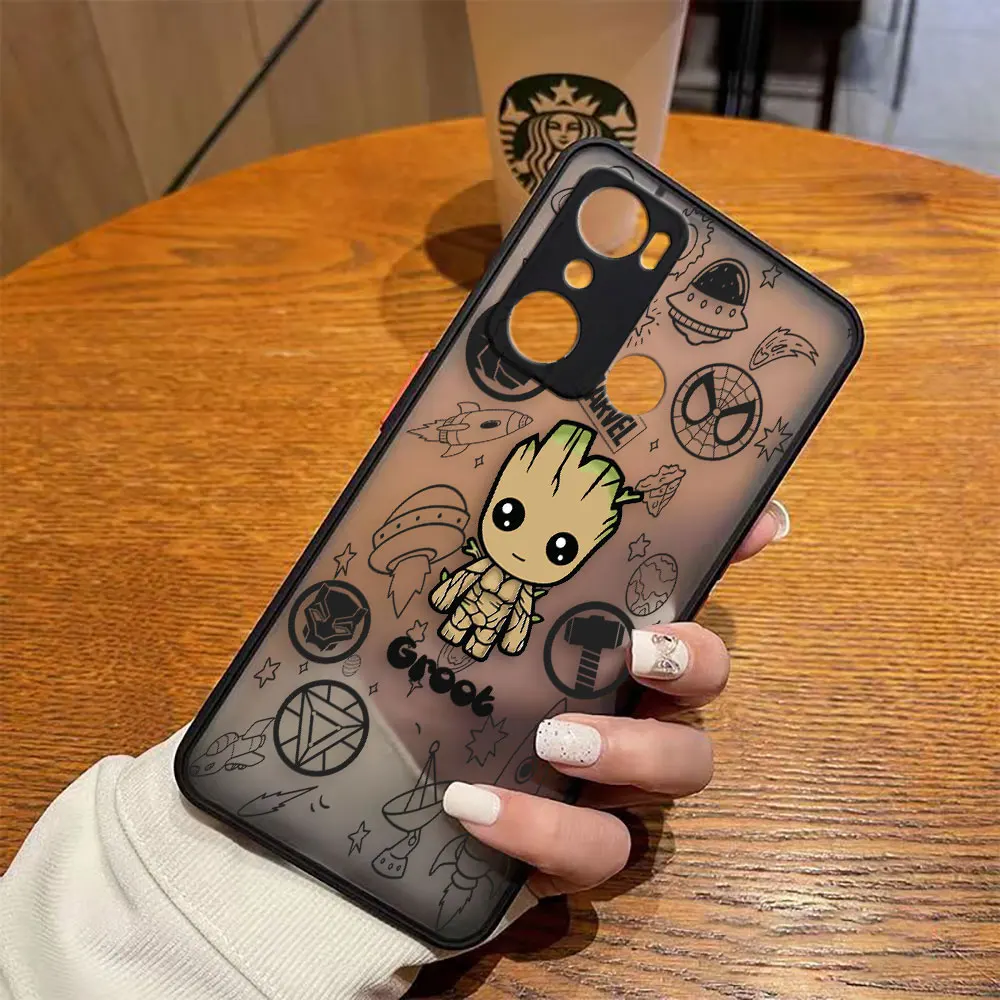 thumbnail image 1 of Funda mate para infinix HOT 20I 12 12I 11 11S 10 10I 10S PLAY 9 8 Pro POVA 3 CAMON 15 17P Funda Marvel Avengers Heroes Space, 1 of 5