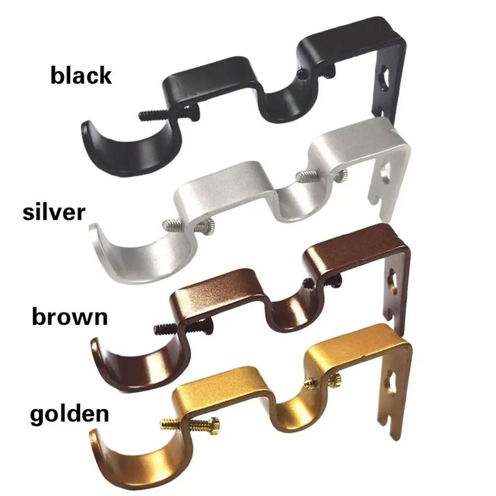 Single Hang Curtain Rod Bracket Heavy Duty Double Hang Curtain Rod Holders Tap Right Into Window Frame Bracket