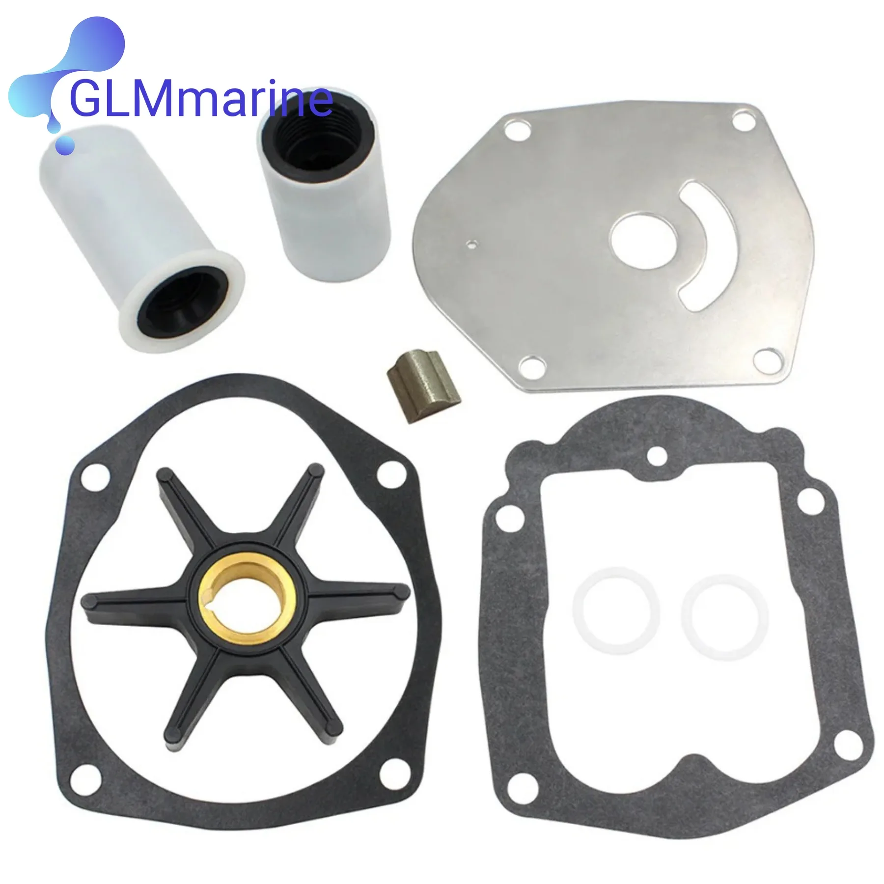 Outboard Engine Parts Boat Motor Parts Water Pump Impeller Kit Water Pump Impeller Service Kit 821354A2 for Mercury Marine 2 Stroke 30HP 40HP 45HP 50HP Outboard 47-821354A2 8508910 821354A1