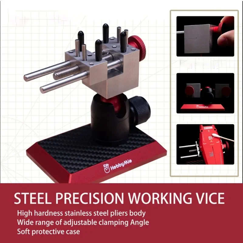New Precision Work Bench Vise Desktop Model Bench Vise Desktop Stainless Steel Universal Mini Vise Fixing Tools 2