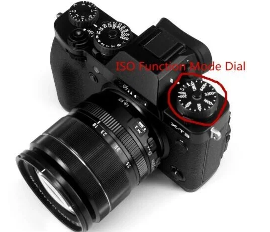 New Original Repair Parts For Fujifilm Fuji X-T3 XT2 XT3 Top Cover ISO Function Mode Dial (Black)