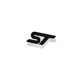 Premium ST Metal Emblem Steering Wheel Badge Sticker (6)