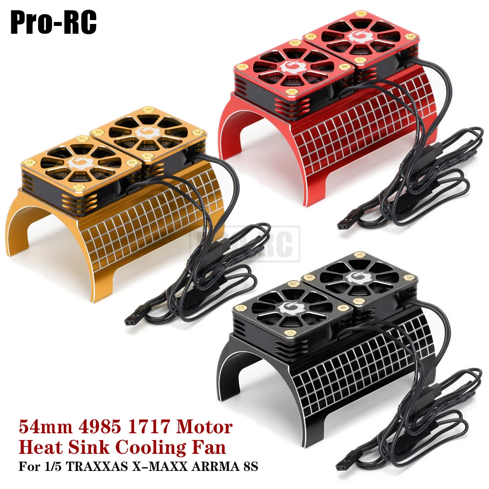 54mm 4985 1717 Motor Cover Heat Sink Cooling Fan For 1/5 TRAXXAS XMAXX