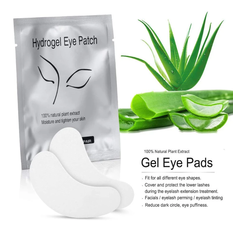 50 Pairs Eyelash Under Eye Patches Eye Pad Isolation Remove Hydrogel Patch Sticker Gasket Eyelash Extension Makeup Tools