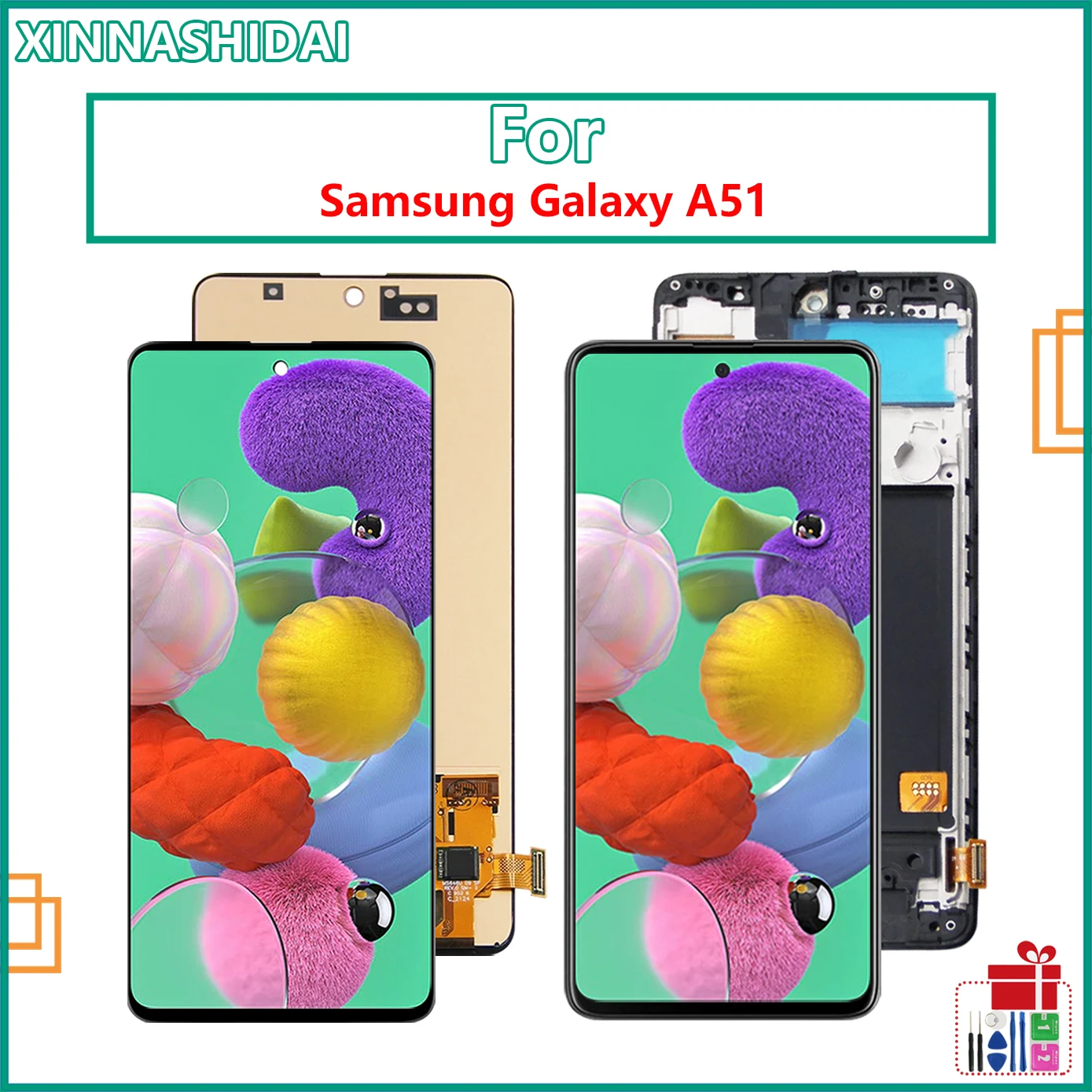Display LCD For Samsung Galaxy A51 Touch Screen OLED incell Digitizer