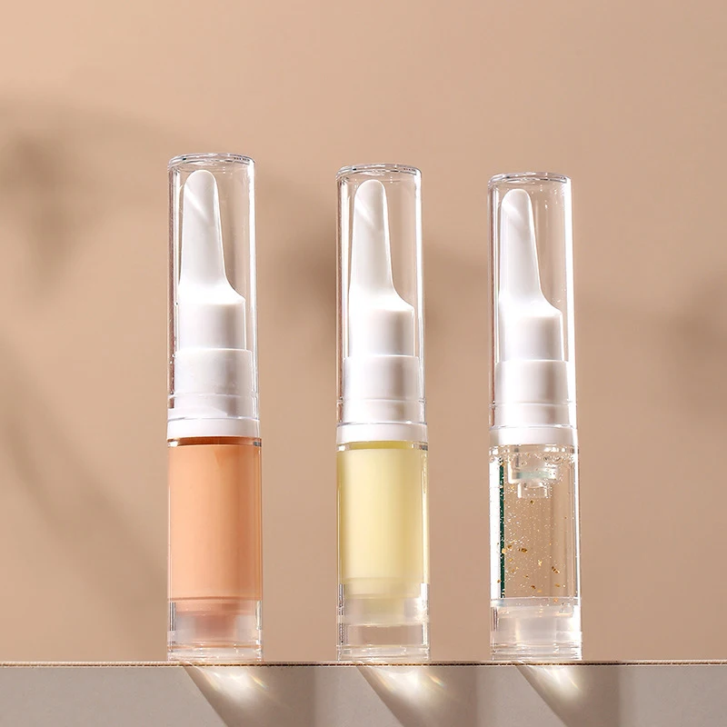 

5ml Clear Airless Vacuum Pump Bottle Cosmetic Eye Cream Travel Size Dispenser Refillable Containers Shampoo Toiletries Bottle