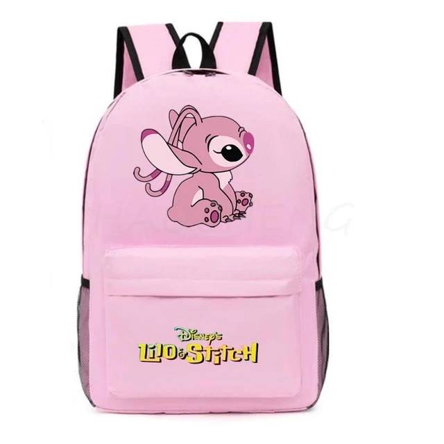 Disney-Mochila de retales de Lilo y Stitch para niños, niñas y  adolescentes, mochilas de hombro para la escuela, mochilas escolares de  viaje - AliExpress