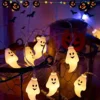 Spooky Ghost Fairy Lights Outdoor 1.5m/3m 10/20LED Battery Operated Ghost House Halloween Party String Lights Garden Decorations