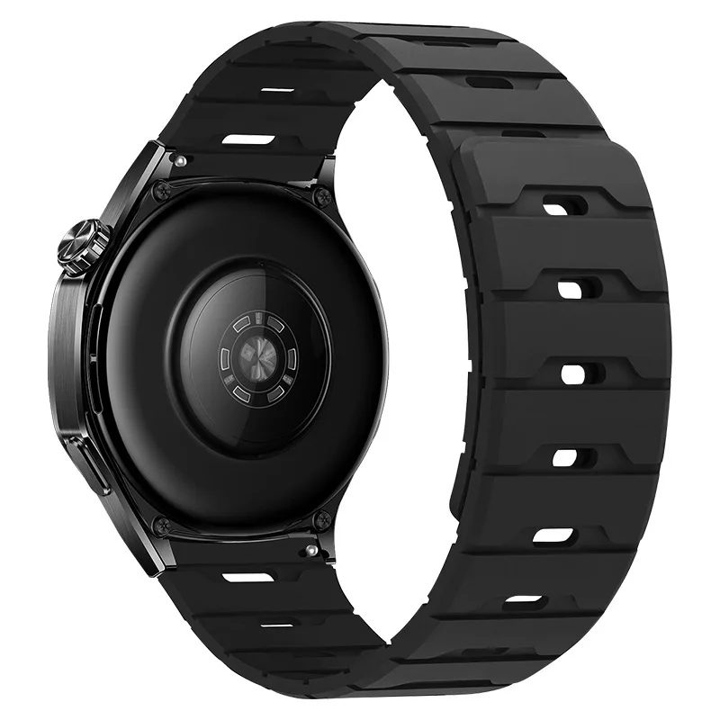 Magnetic Silicone Sport Wristband, 20mm/22mm