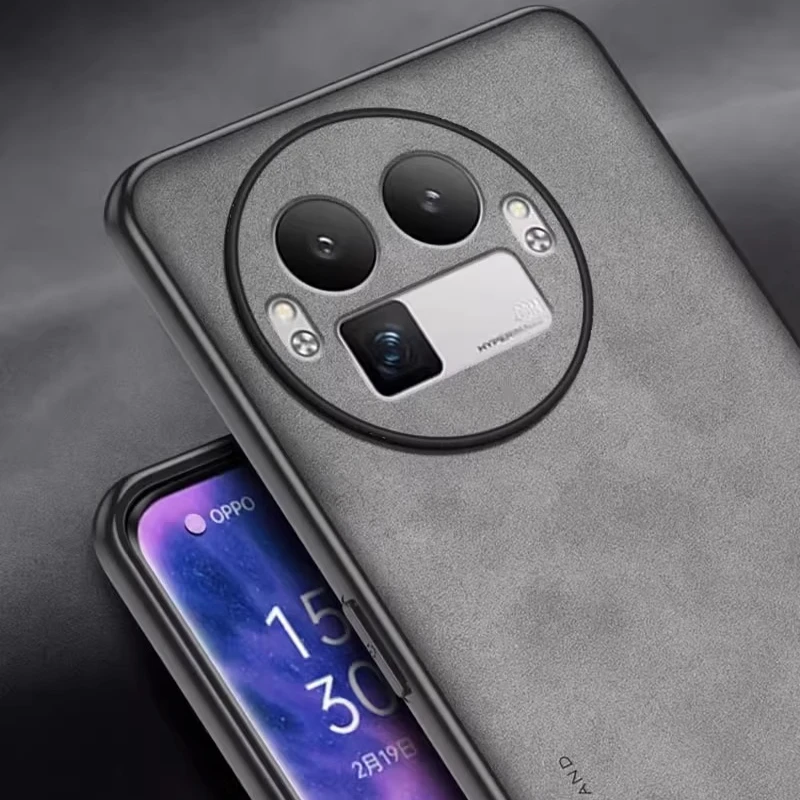 Luxury Skinsheep Leather Shockproof Silicone Bumper Matte Case with Camera Protection