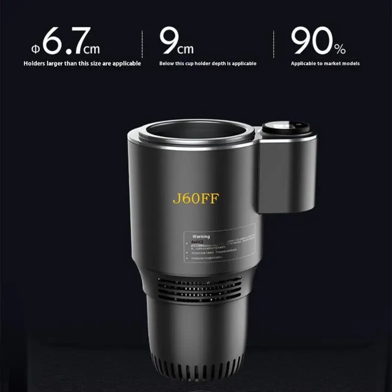 J60F 차량 가열 냉각 컵 홀더 병 자동차 컵 따뜻한 12V 36W 자동차 냉각 및 난방 컵 머그잔 홀더