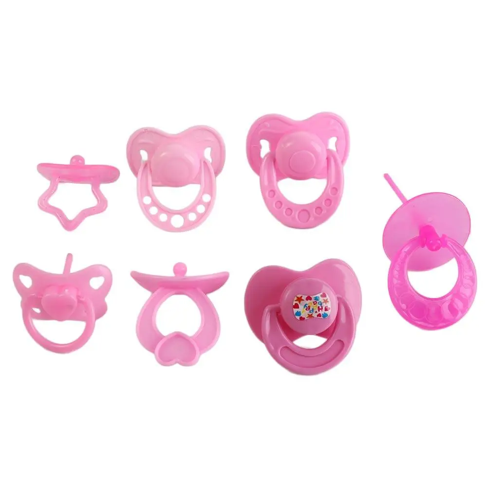 Pretend Play Doll Pacifier Games Toys DIY Decoration Miniature Pacifier Pink Feeding Pacifier Toy Doll Accessories