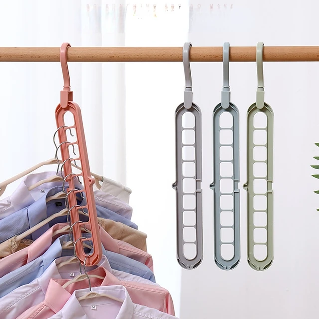 Adjustable 9 Hole Magic Clothes Hangers Space Saving Metal Clothes Rack  Multi-functional Wardrobe Storage Organize Hanger Holder - AliExpress