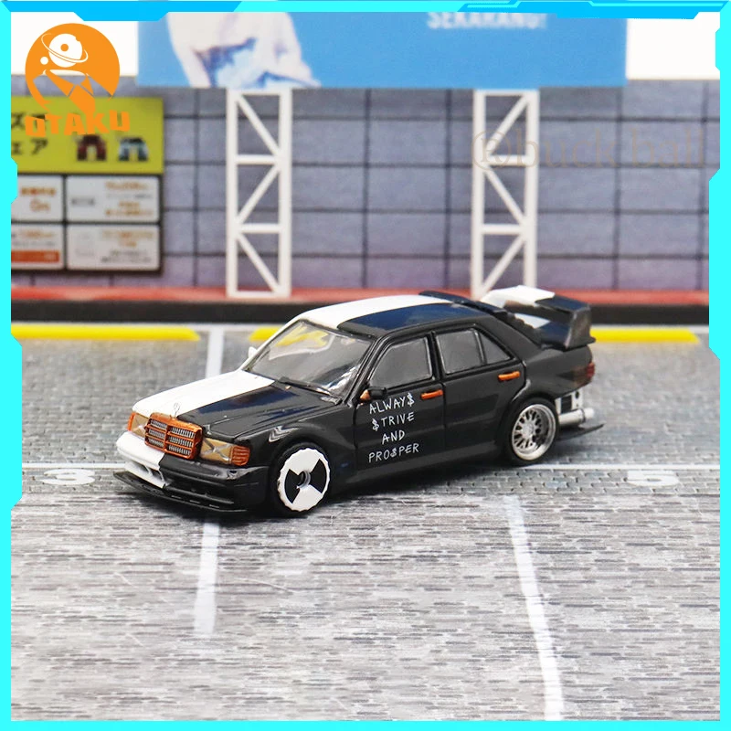 

1:64 Benz 190e W201 2,5-16 Evolution Restomod Need For Speed Black White Limited 999 Коллекционная модель автомобиля, коллекционные игрушки, подарок