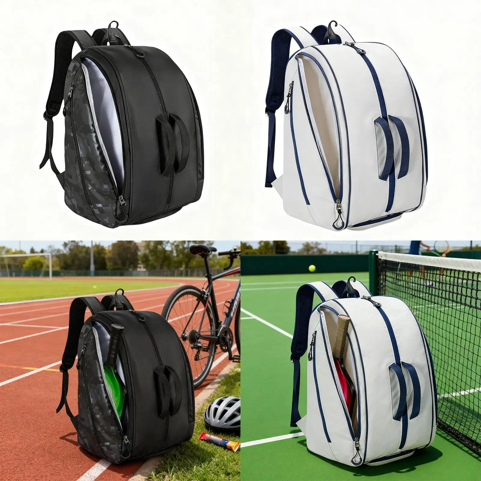 Pickleball Bag Padel Racket Backpack Large Capacity Sports Practical Waterproof Shoes Compartment Stylish Paddle Storage Bag Pickleball Bag Padel Racket Backpack Large Capacity Sports Practical Waterproof Shoes Compartment Stylish Paddle Storage Bag