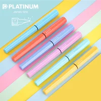 Japanese PLATINUM Pen PQ-200 Little Meteor Color Macaron Color Student Writing F Tip Pen Learning Stationery Office Supplies 1