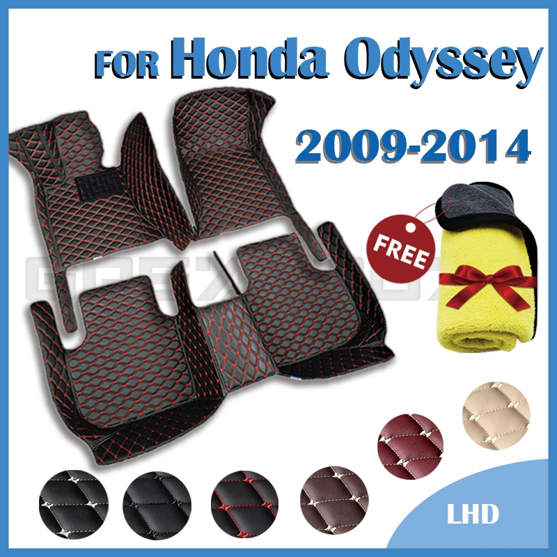 

Car Floor Mats For Honda Odyssey Seven Seats 2009 2010 2011 2012 2013 2014 Auto Foot Pads Carpet Cover Interior Accessories