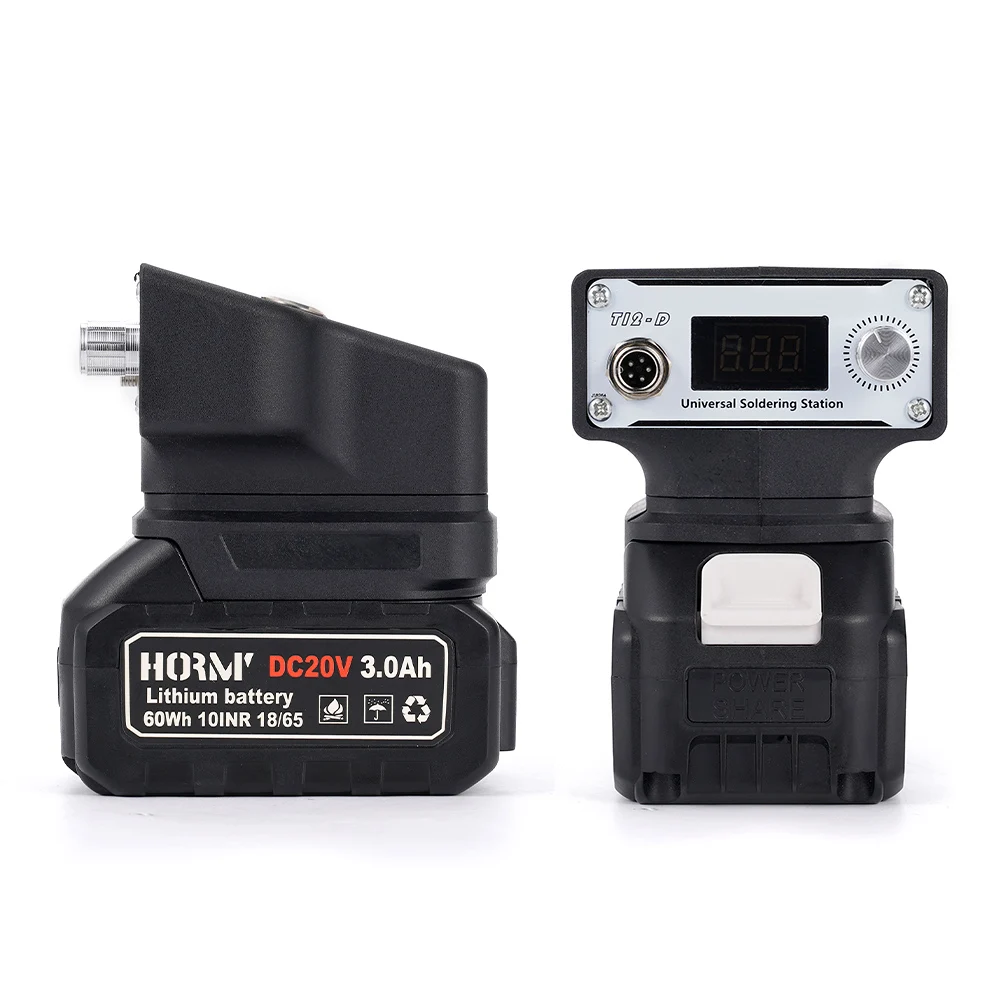 Hormy T12 Wireless Resistance Welder Station Digital Display Welding Soldering Iron IC Repair Solder Tool For Makita 18V Battery
