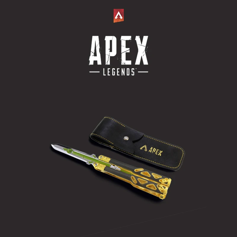 Apex Legends Heirloom Octane Heirloom Butterfly Knife Game Keychain Weapon Knife Katana Sword Samurai Gifts Kids Toys for Boys