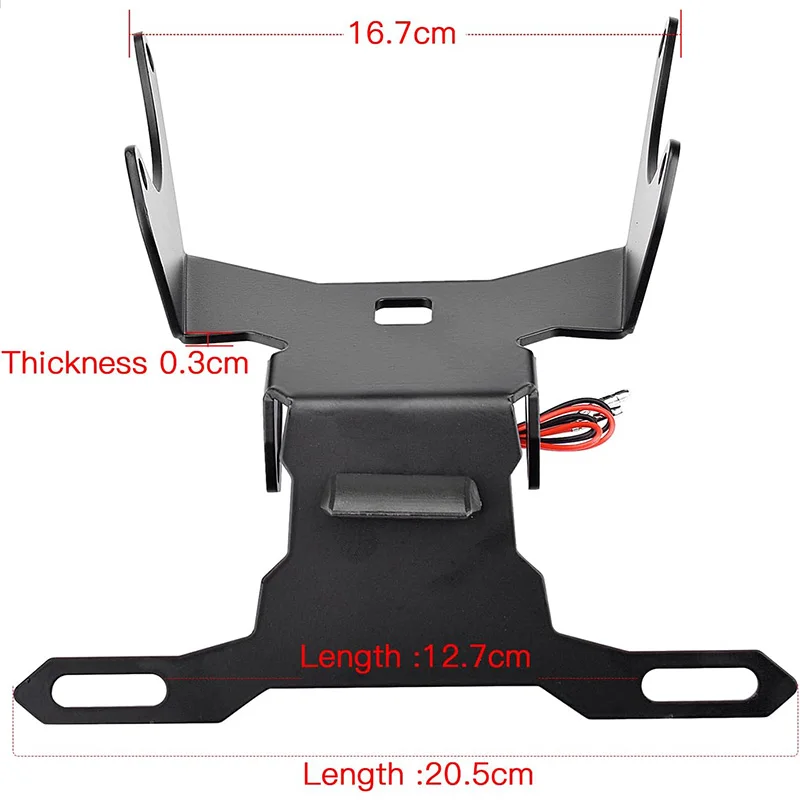 Motorcycle License Plate Holder Mount Tail Rear Bracket For Honda CB650R CBR650R 21-
