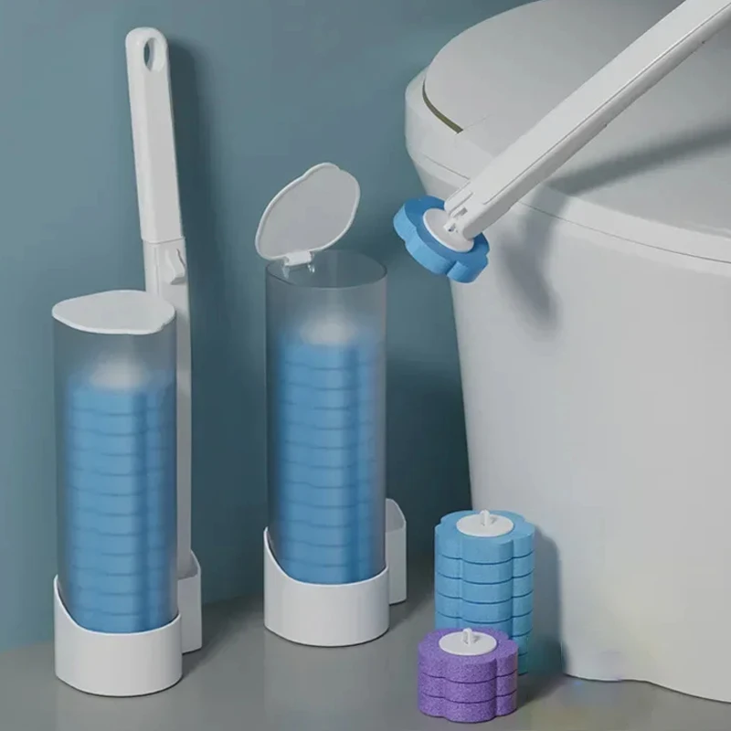 Toilet Brush Disposable Replacement Head Cleaning Kit