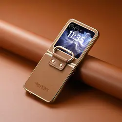 Luxury Anti - Scratch Leather Bag Case - Protective Cover - Razr Ultra 2025 (Brown)