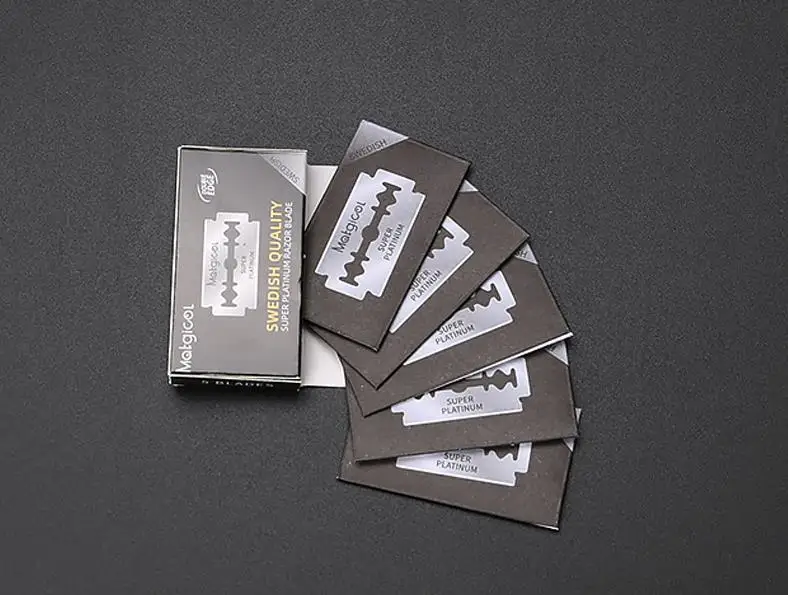 Razor Blades 10-50 PCS Razor Blades for Double Edge Razor Stainless Steel Used for Folding Knife with Shaving & Hair Removal