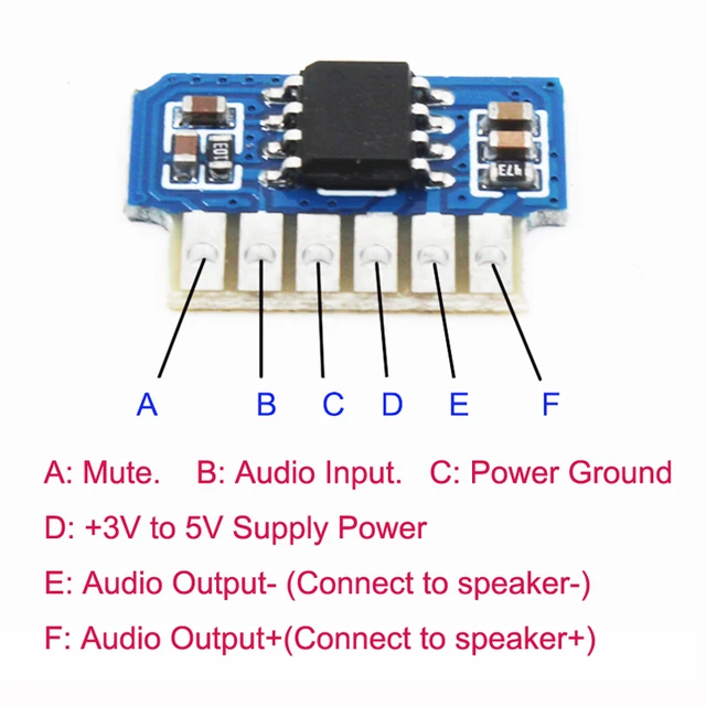 2v~5v Supply Voltage 3w 8002 Mini Audio Player Power Amplifier Micro Mono  Amplifiers Module Pcb Board - Integrated Circuits - AliExpress