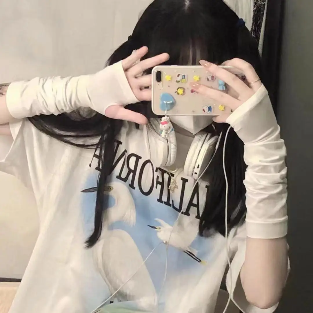 Guantes góticos de Lolita para hombre y mujer, manopla de Anime, color sólido, a la moda, calentadores de brazos sin dedos - Imagen 3