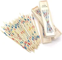 1pcs Wooden Classic Pick Up Sticks Game with Instruction Development Learning Toy for Kids Children Gift Party Favor Family Game 1
