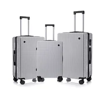 Valise à roulettes unisexe légère avec roues universelles et BLOLock, bagage à main, 20 ", 24", 28 ", 3 pièces 3