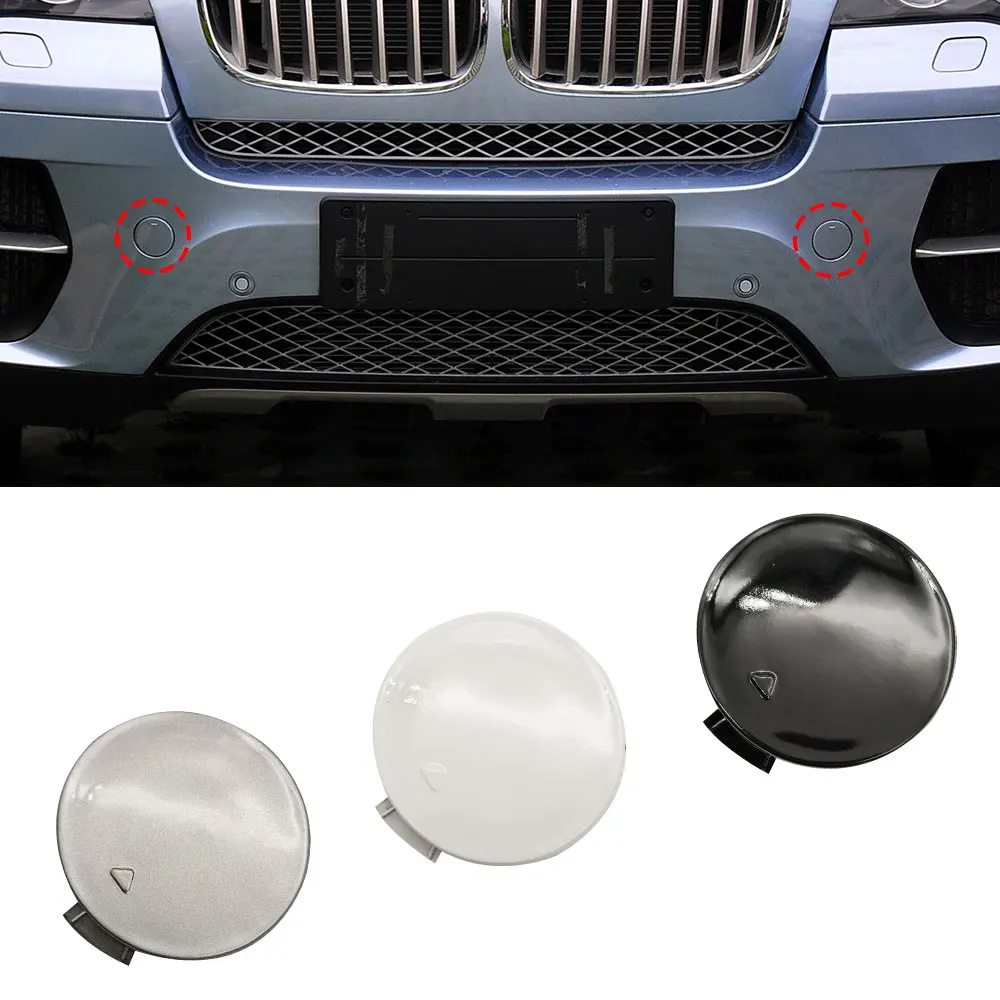 For BMW X6 Car Front Bumper Tow Hook Cover Cap Accessory Replacement For BMW E71 2008-2014 51117074459 51117074460