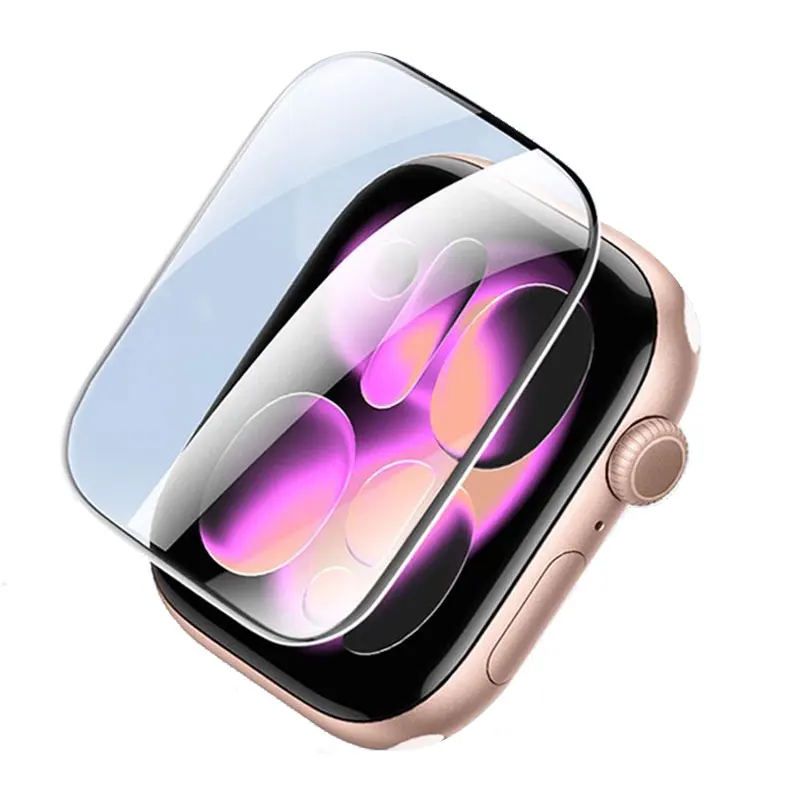 Pellicola protettiva per Apple Watch 44-45mm 40mm 41mm 46-42-38mm Proteggi schermo curvo serie iwatch 11 10 8 7 SE 9 Ultra 2-3 49MM