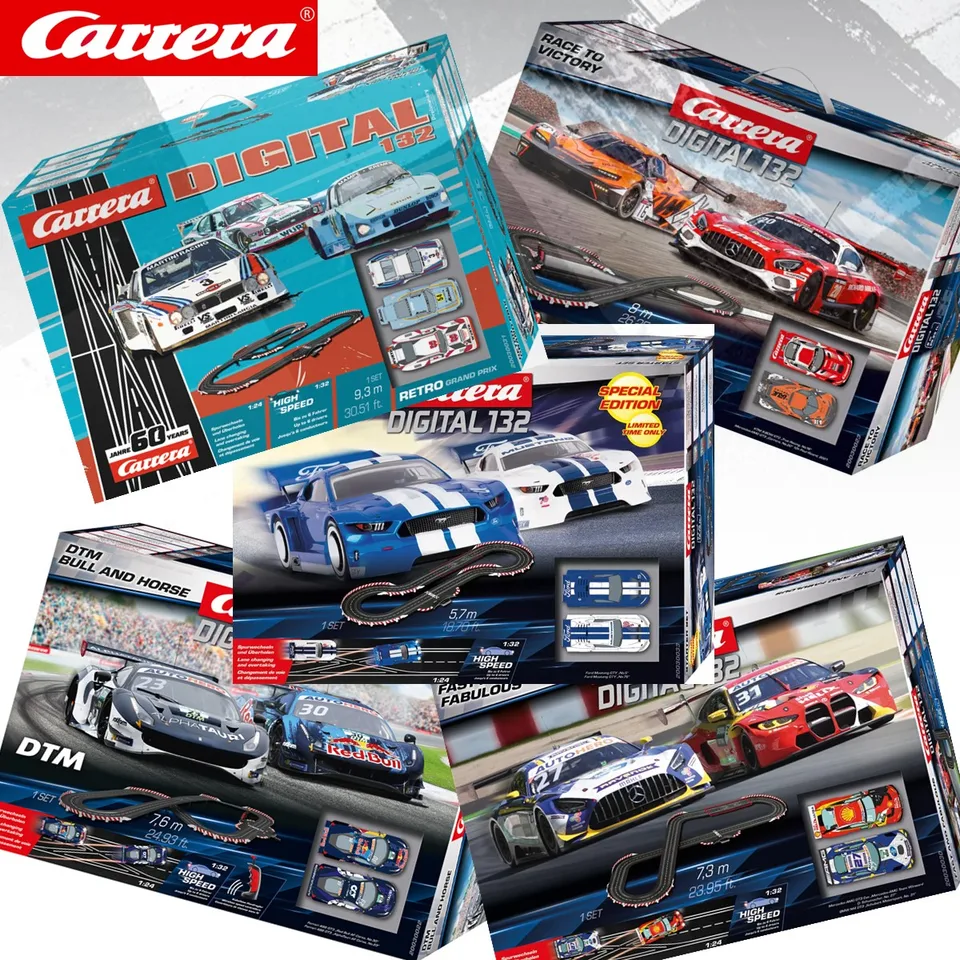 Carrera Slot Car Digital132 Set 30031 Retro Grand Prix / 30180 DTM