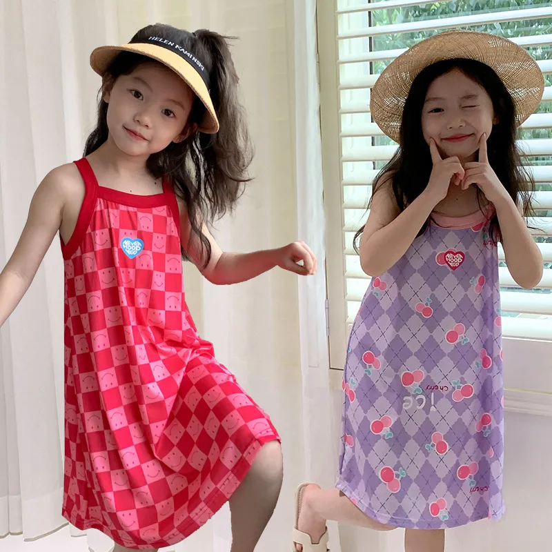 ملابس نوم قطنية برسومات كرتونية للأطفال البنات 3