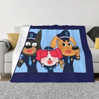 Sheriff Labrador Throw Blanket Multi-Purpose Bed linens christmas blanket 1