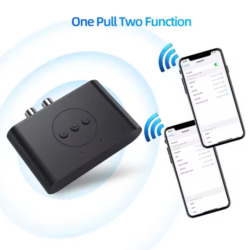 NFC Bluetooth 5.0 Audio Receiver U Disk 3.5mm AUX RCA USB Stereo Music Wireless Adapter With Mic For Car Kit Speaker Amplifier bluetooth adapter bluetooth audio receiver audio adapter