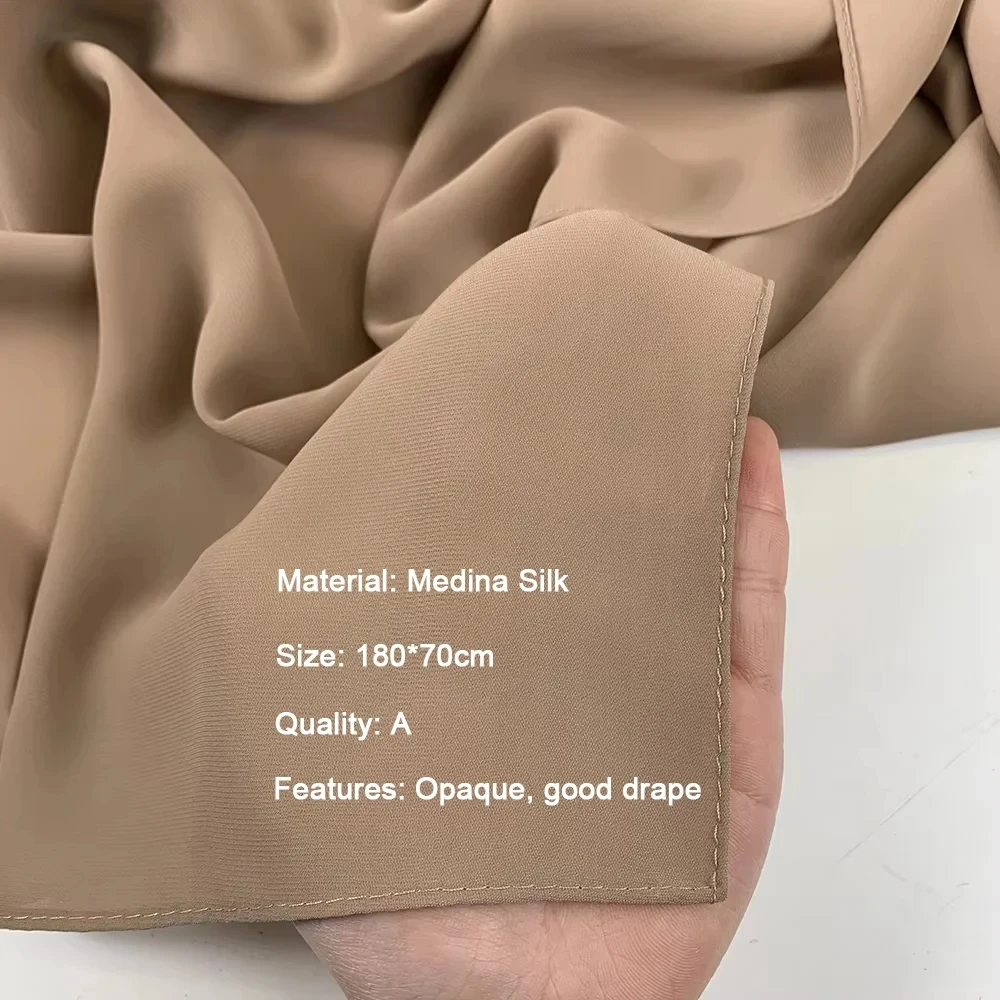 Medina Silk Chiffon Hijab Muslim Headwear For Women