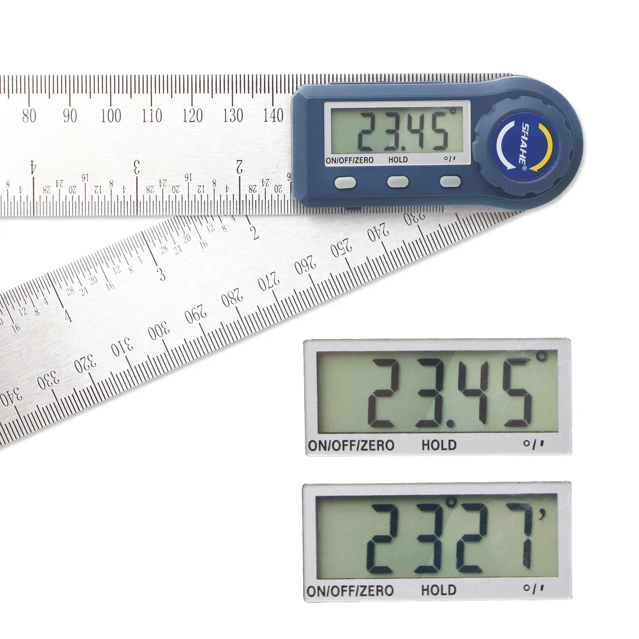 Shahe 200/300mm Digital Angle Meter Inclinometer Stainless Steel Angle Digital Ruler Protractor Electron Goniometer Finder digital angle protractor,angle measuring tool,angle protractor,digital angle meter,digital inclinometer