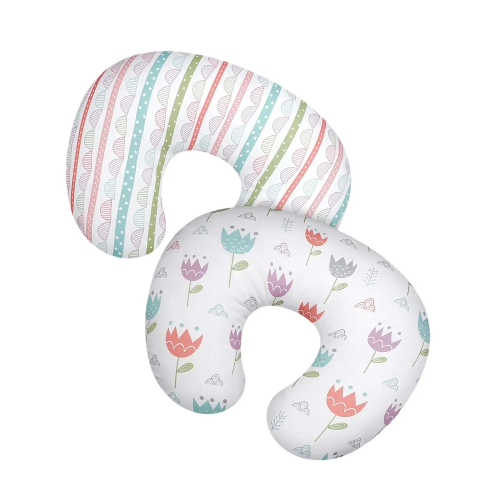 2x Infant Pillow Cover Sleeping Pillow Cover for Nursing Gift Bottle Feeding