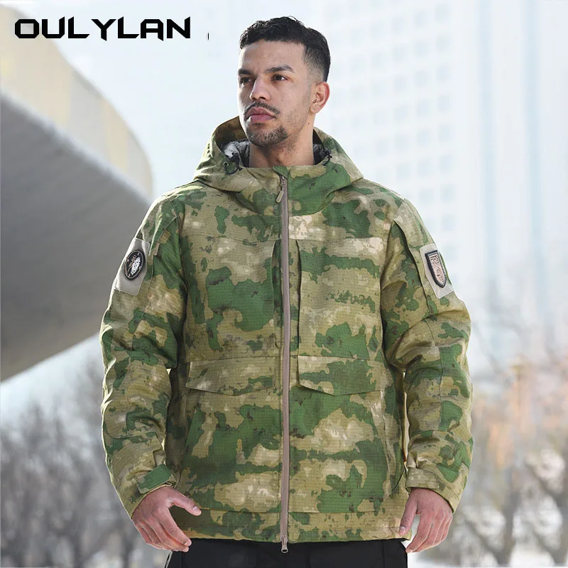 

OULYLAN New Camouflage Clothing Men Tactical Jacket Outdoor Assault Suit Men's Military Hiking Brand Warm Windbreaker Coat