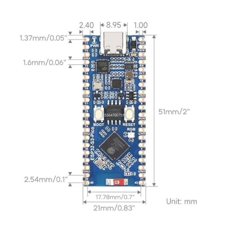 ESP32-S3 ũ Ʈѷ 2.4GHz Wi-Fi ȣȯ   240MHz  ھ μ Dropship