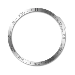 Stainless Steel Bezel Metal Cover for Smartwatch - Protective Accessory (Silver)