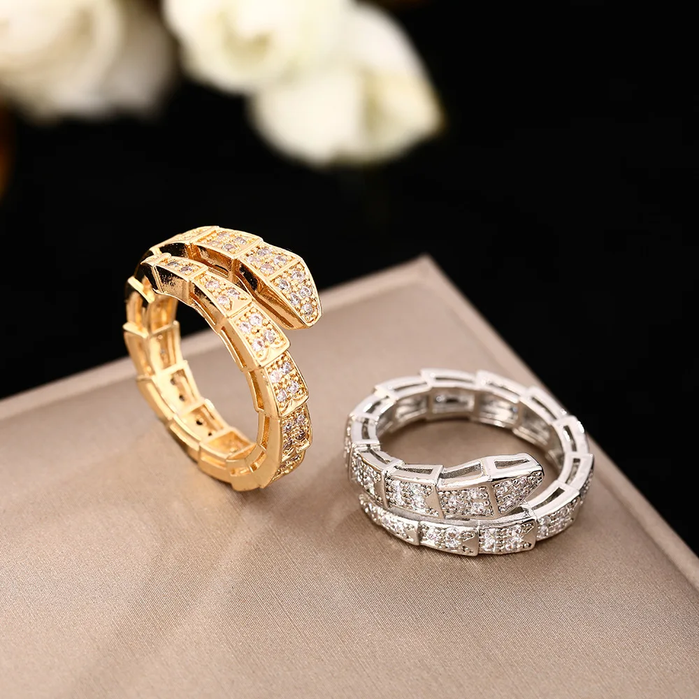 FTCY 26 Types of Women's Open Rings Fashion Flower Zircon Accessories 14K Gold Hypoallergenic Adjustable Finger Jewelry Gifts - Image 2
