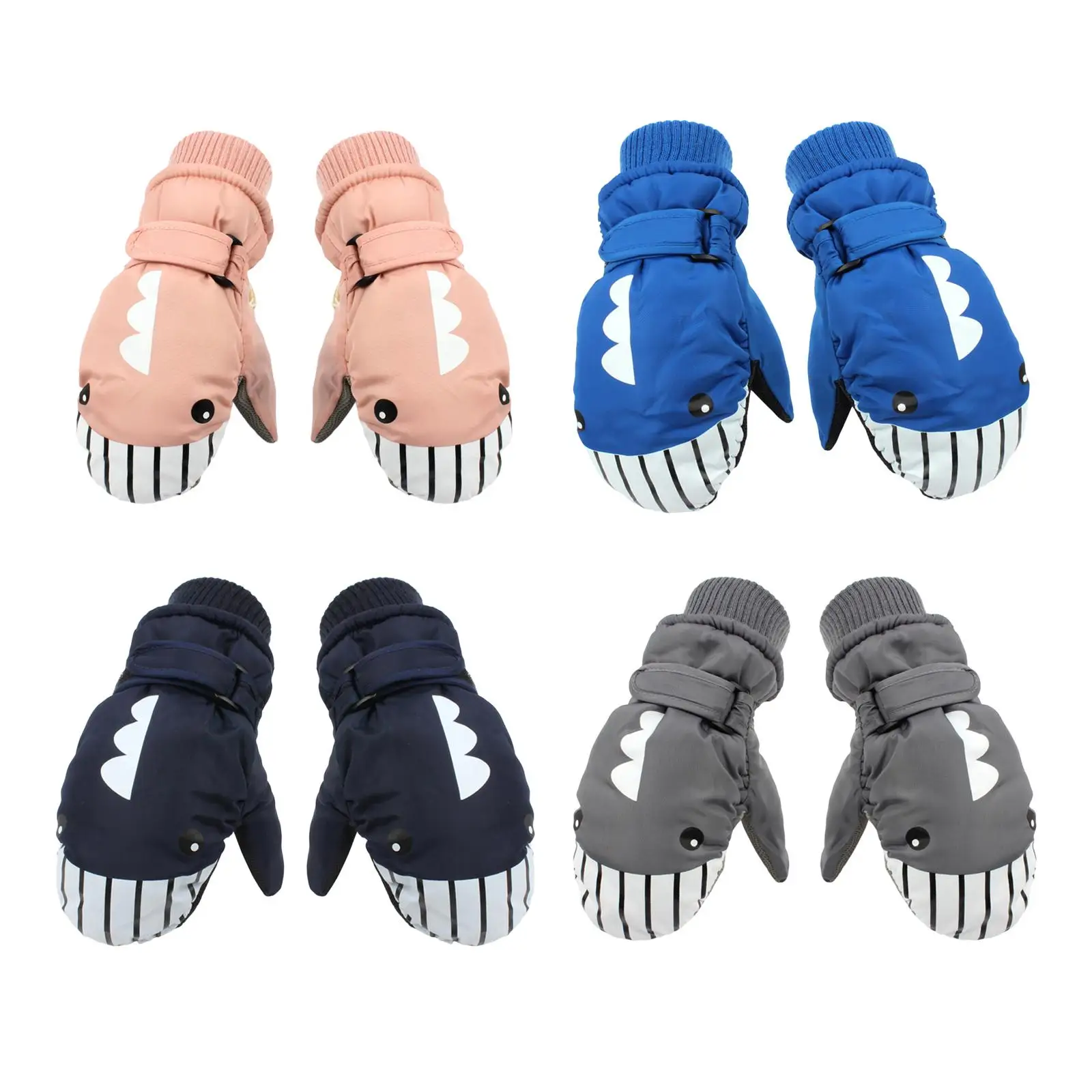 Kids Winter Gloves Lightweight Comfortable Waterproof Thickened Gloves Warm Mittens for Outdoor Biking Snow Cold Weather Riding